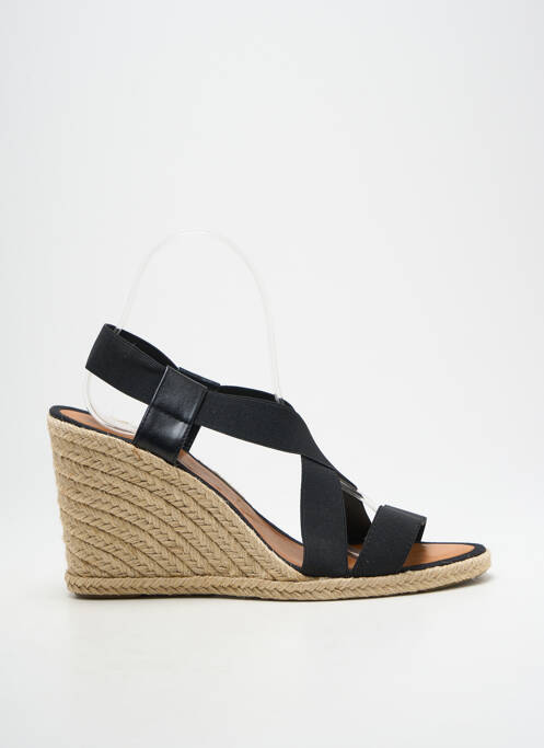 Sandales/nu pieds talon compensé talon haut de 10cm et plus noir CASTELLER femme