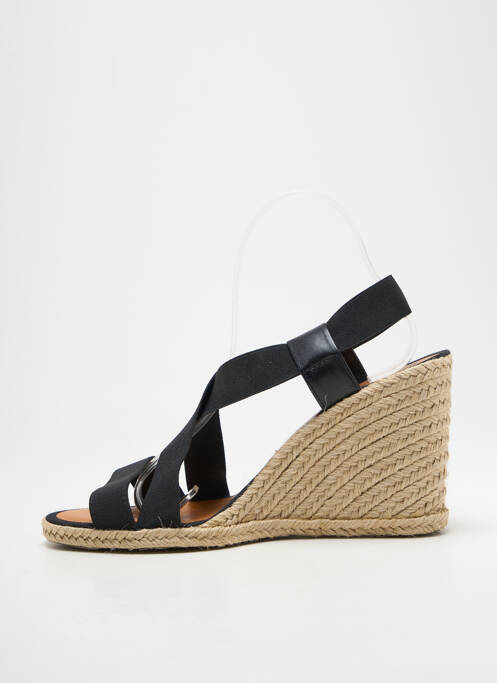 Sandales/nu pieds talon compensé talon haut de 10cm et plus noir CASTELLER femme