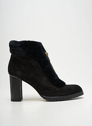 Bottines/boots nubuck talon de 7 à 9cm noir SARAH FLINT femme