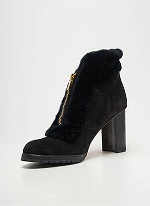 Bottines/boots nubuck talon de 7 à 9cm noir SARAH FLINT femme