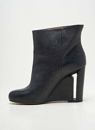 Bottines/boots tissage satiné talon haut de 10cm et plus noir MAISON MARTIN MARGIELA femme