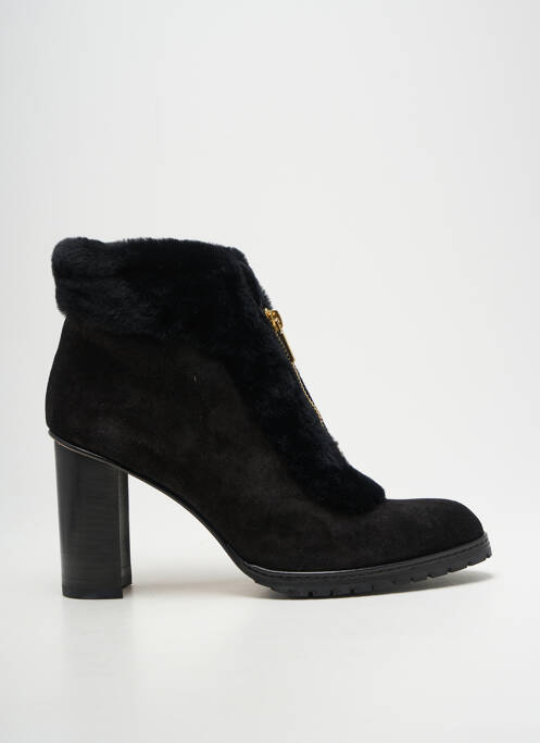 Bottines/boots nubuck talon de 7 à 9cm noir SARAH FLINT femme