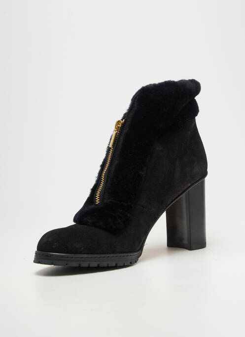 Bottines/boots nubuck talon de 7 à 9cm noir SARAH FLINT femme