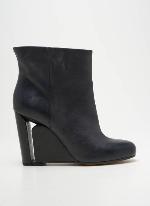 Bottines/boots tissage satiné talon haut de 10cm et plus noir MAISON MARTIN MARGIELA femme