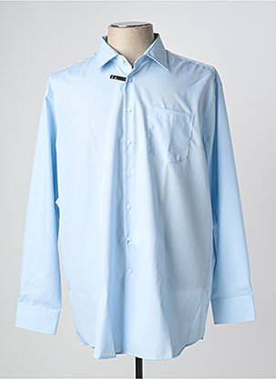 Chemise manches longues coupe droite bleu SEIDEN STICKER homme