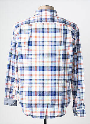 Chemise manches longues imprimé écossais orange HUGO BOSS homme