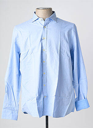 Chemise manches longues imprimé fantaisie bleu HACKETT homme