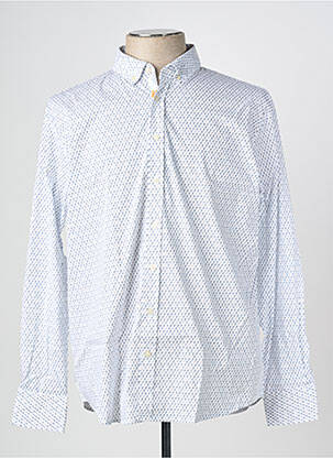 Chemise manches longues imprimé fantaisie blanc HUGO BOSS homme