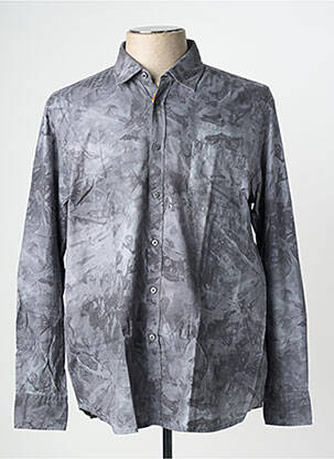 Chemise manches longues poches gris HUGO BOSS homme