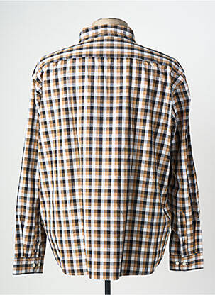 Chemise manches longues coupe droite marron HUGO BOSS homme