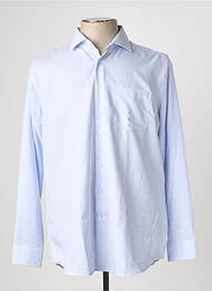 Chemise manches longues poches bleu SEIDEN STICKER homme