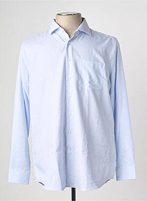 Chemise manches longues coupe droite bleu SEIDEN STICKER homme