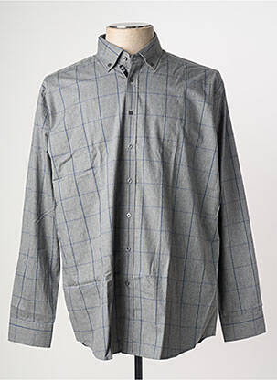 Chemise manches longues coupe droite gris SEIDEN STICKER homme