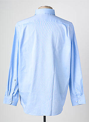Chemise manches longues coupe droite bleu SEIDEN STICKER homme