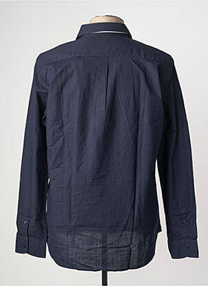 Chemise manches longues coupe droite bleu AERONAUTICA homme