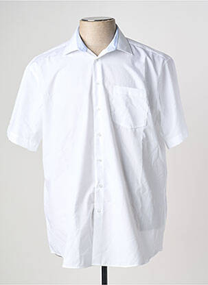 Chemise manches courtes blanc SEIDEN STICKER homme
