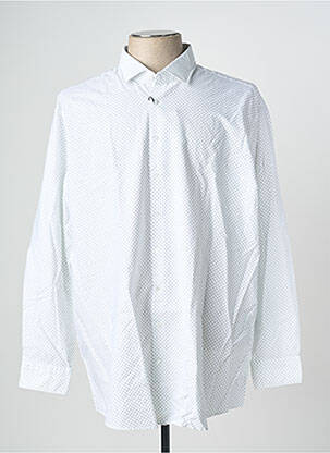 Chemise manches longues blanc SEIDEN STICKER homme
