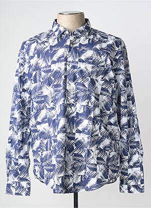 Chemise manches longues bleu HUGO BOSS pour homme