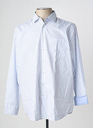 Chemise manches longues bleu SEIDEN STICKER homme
