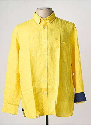 Chemise manches longues jaune EDEN PARK pour homme