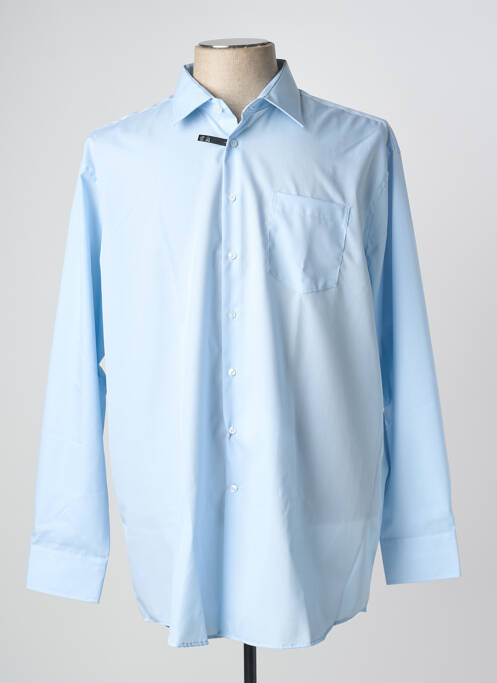 Chemise manches longues coupe droite bleu SEIDEN STICKER homme