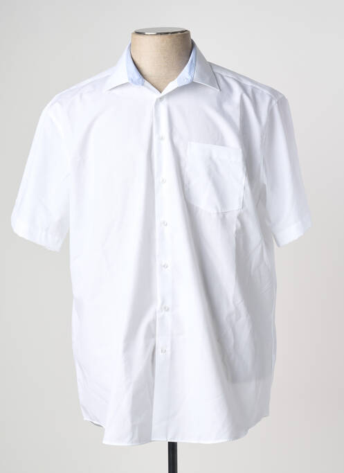 Chemise manches courtes blanc SEIDEN STICKER pour homme
