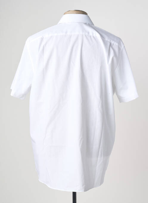 Chemise manches courtes blanc SEIDEN STICKER pour homme