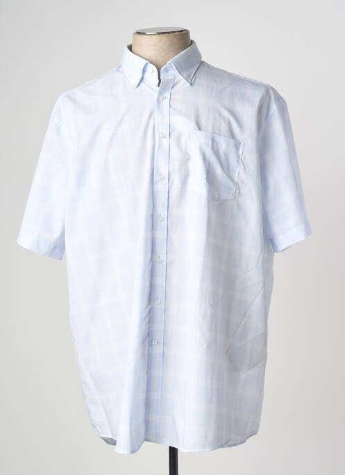 Chemise manches courtes bleu SEIDEN STICKER pour homme