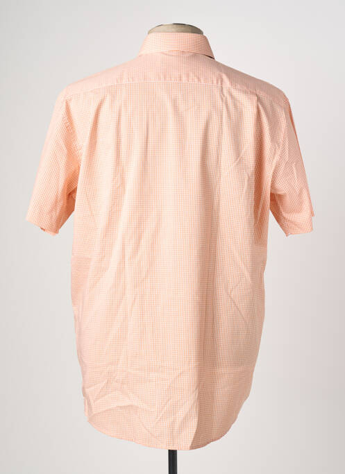 Chemise manches courtes orange SEIDEN STICKER pour homme