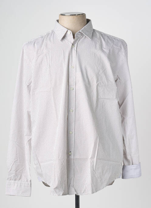 Chemise manches longues beige HUGO BOSS pour homme