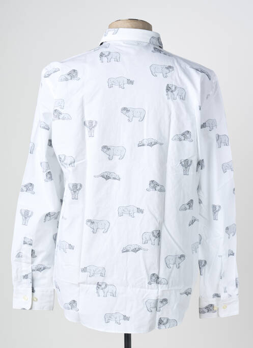 Chemise manches longues blanc HUGO BOSS pour homme