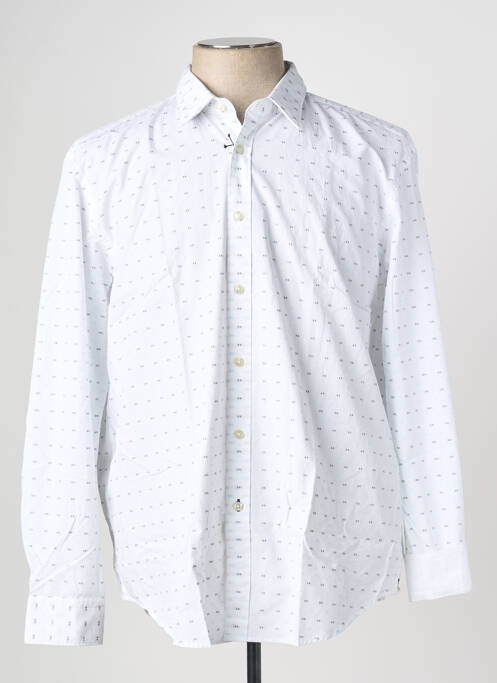 Chemise manches longues blanc HUGO BOSS pour homme