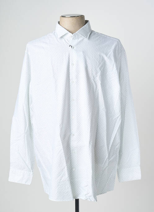 Chemise manches longues blanc SEIDEN STICKER pour homme