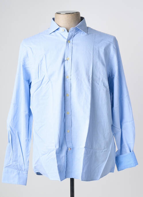 Chemise manches longues bleu HACKETT pour homme