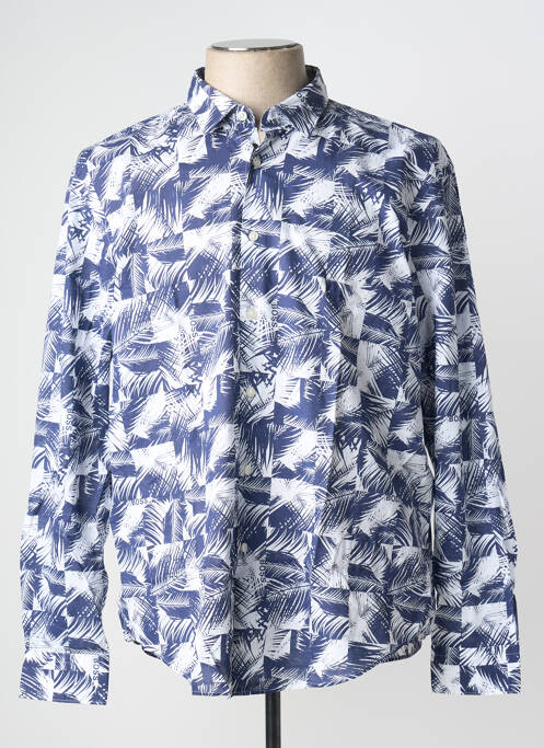 Chemise manches longues bleu HUGO BOSS pour homme