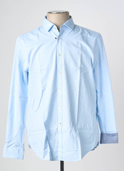 Chemise manches longues bleu HUGO BOSS pour homme