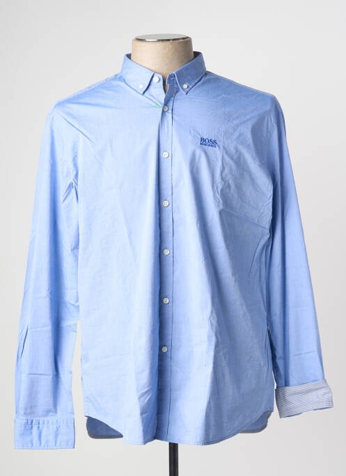 Chemise manches longues bleu HUGO BOSS pour homme