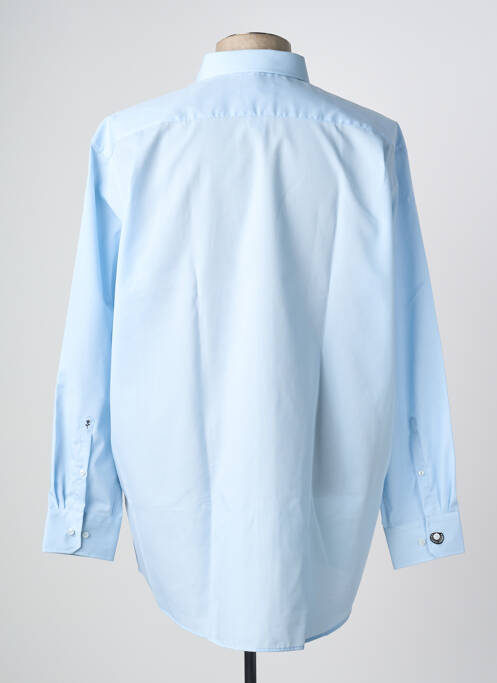 Chemise manches longues bleu SEIDEN STICKER pour homme