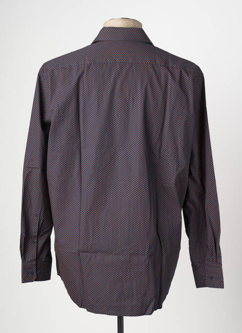 Chemise manches longues bleu SEIDEN STICKER pour homme