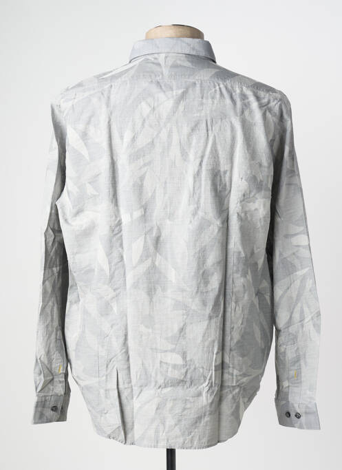 Chemise manches longues gris HUGO BOSS pour homme