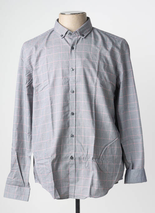 Chemise manches longues gris HUGO BOSS pour homme