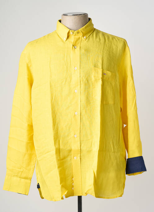 Chemise manches longues jaune EDEN PARK pour homme