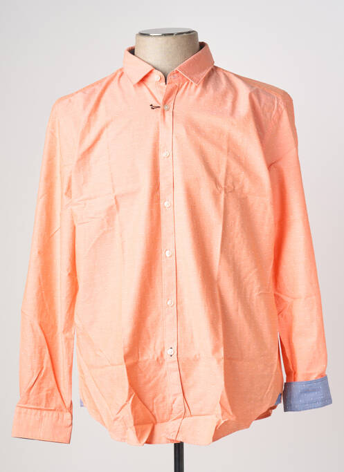 Chemise manches longues orange HUGO BOSS pour homme