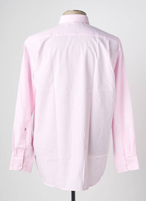 Chemise manches longues rose SEIDEN STICKER pour homme