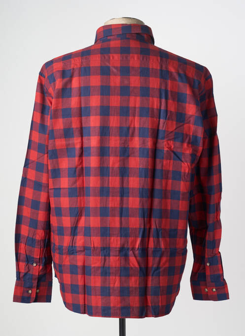 Chemise manches longues rouge EDEN PARK pour homme