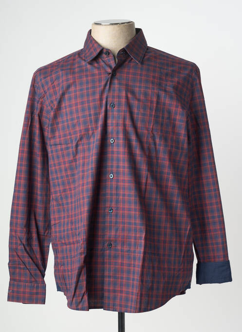 Chemise manches longues rouge HUGO BOSS pour homme