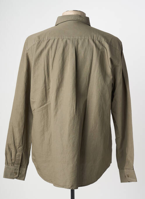 Chemise manches longues vert AERONAUTICA pour homme