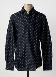 Chemise manches longues imprimé fantaisie bleu HUGO BOSS homme