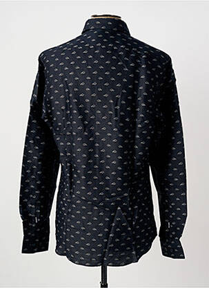 Chemise manches longues imprimé fantaisie bleu HUGO BOSS homme