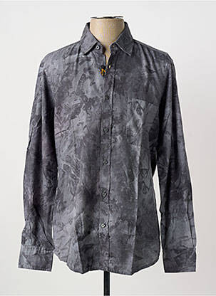 Chemise manches longues coupe droite gris HUGO BOSS homme